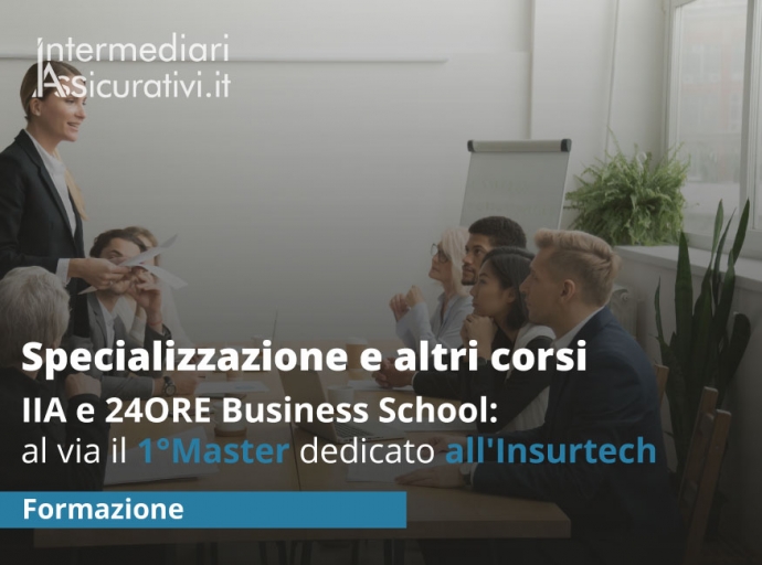 IIA e 24ORE Business School: al via il 1° Master dedicato all'Insurtech